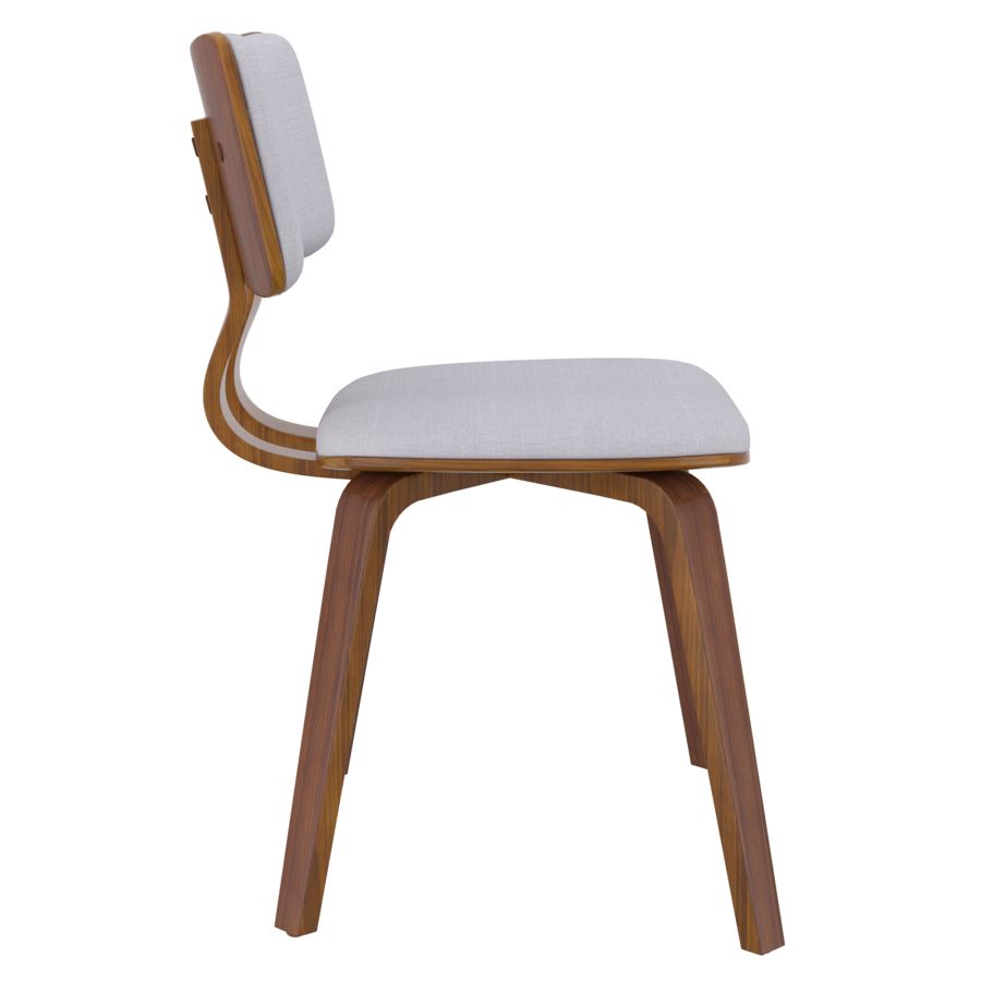 Chaise d'appoint Zuni en tissu gris