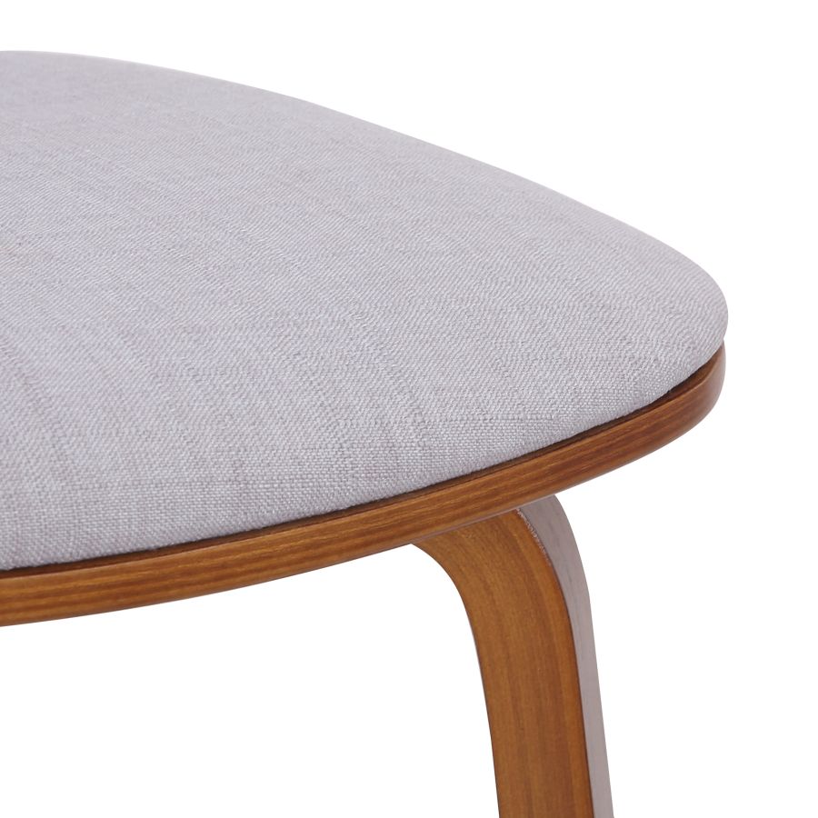 Chaise d'appoint Zuni en tissu gris