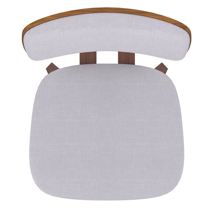 Chaise d'appoint Zuni en tissu gris