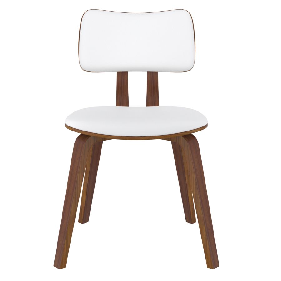 Chaise d'Appoint Zuni en Simili Cuir Blanc