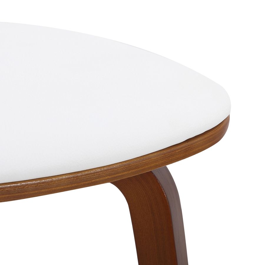 Chaise d'Appoint Zuni en Simili Cuir Blanc