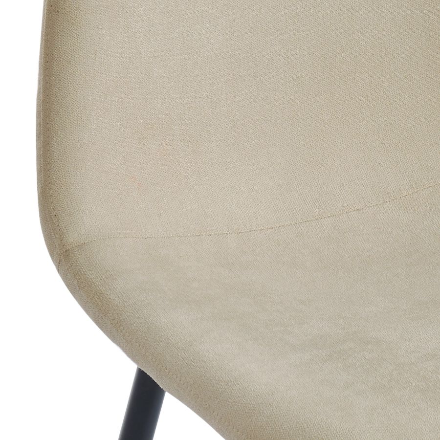 Chaise d'appoint Olly, lot de 4 en beige