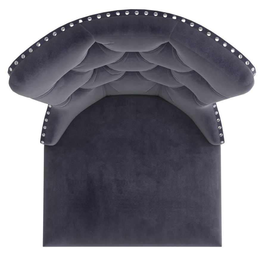 Chaise d'appoint Hollis, lot de 2, en gris
