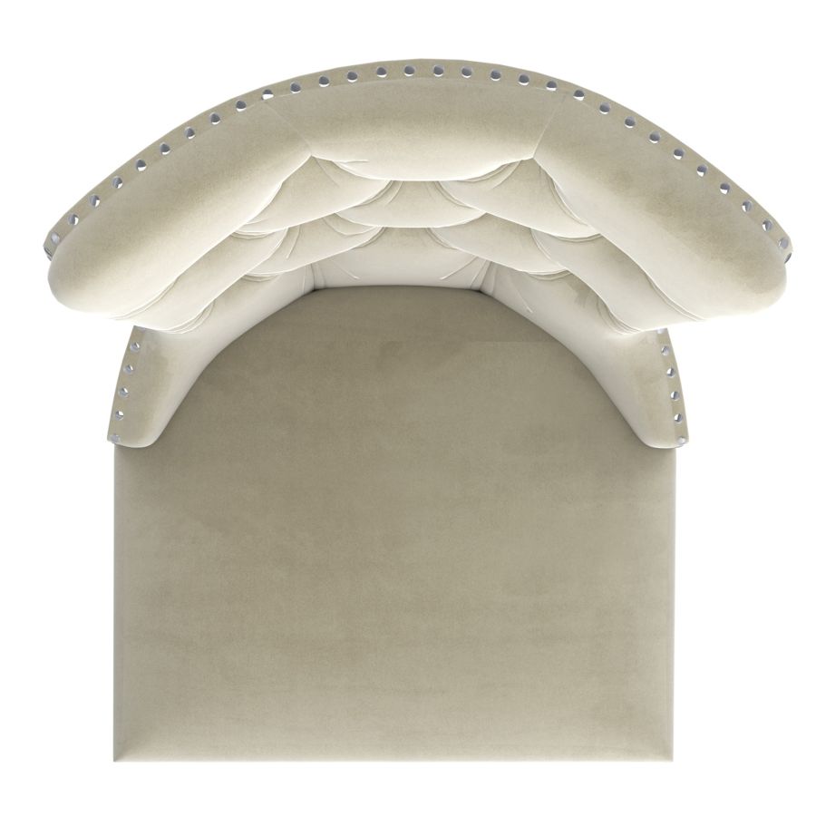 Chaise d'appoint Hollis, ensemble de 2, en ivoire