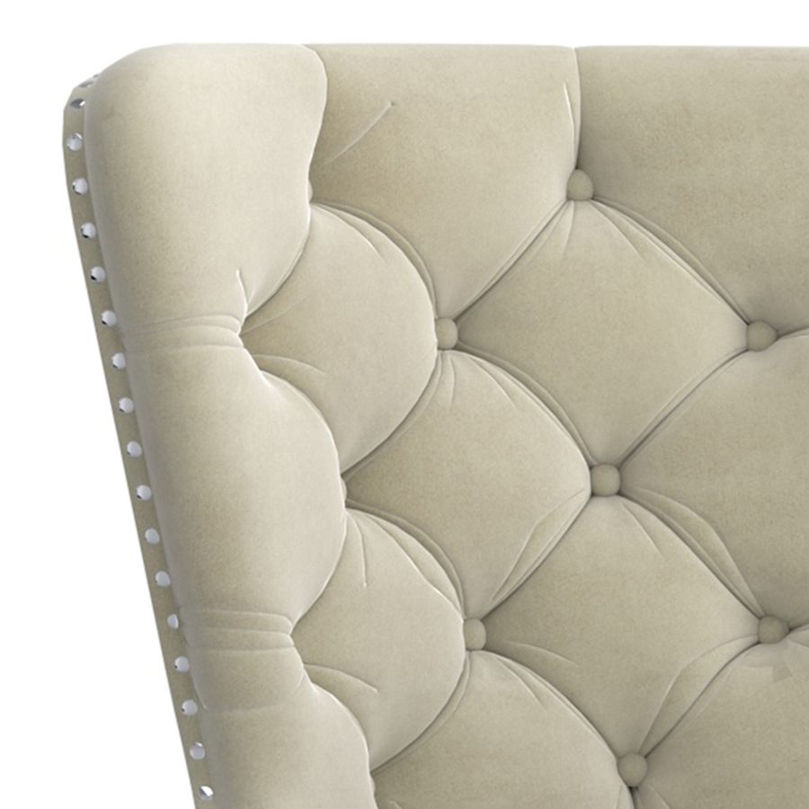 Chaise d'appoint Hollis, ensemble de 2, en ivoire