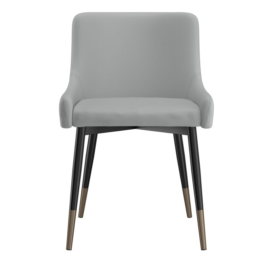 Chaise d'appoint Xander, ensemble de 2, en gris clair
