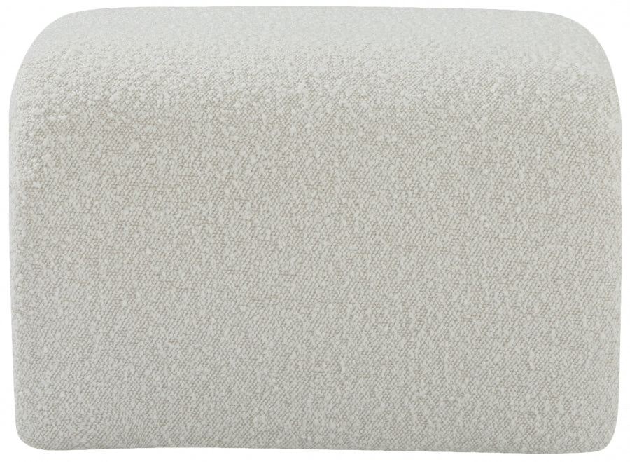 Banc en tissu bouclé Odélia