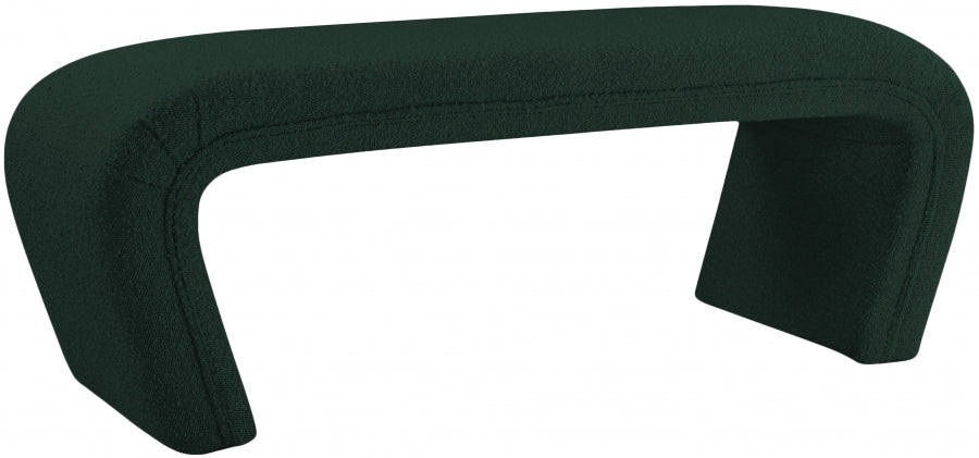 Banc en tissu bouclé Odélia