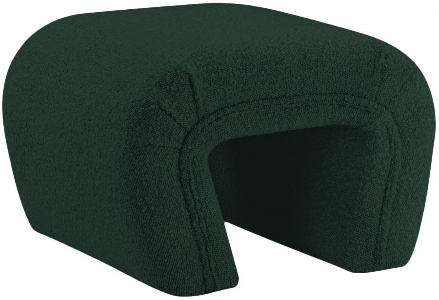 Banc en tissu bouclé Odélia