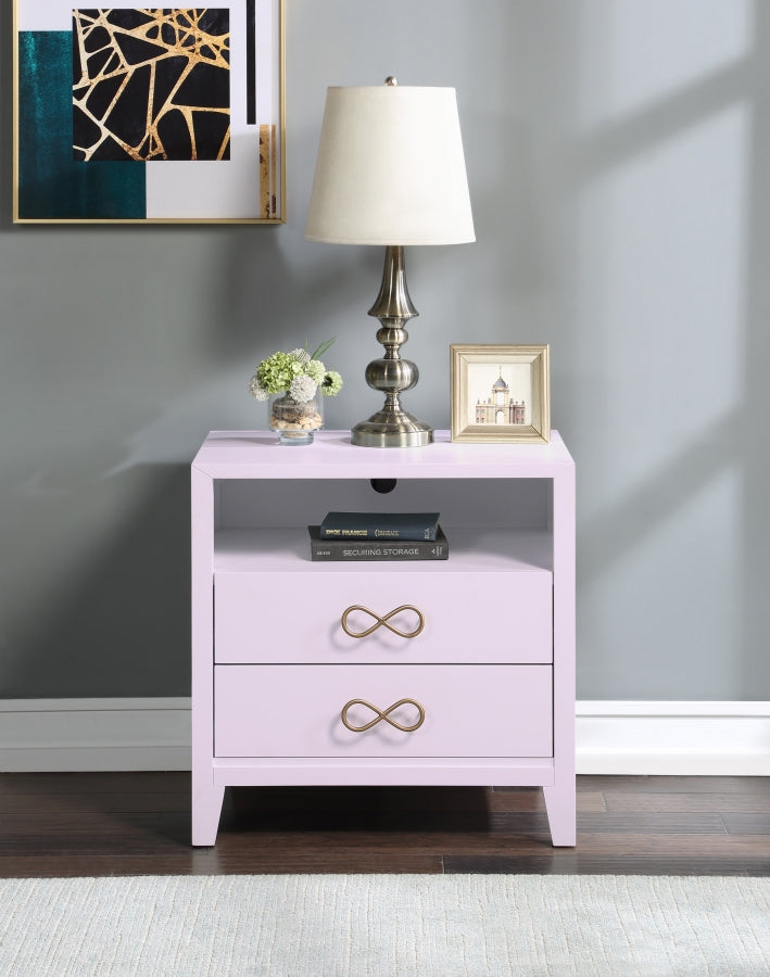 Table de chevet noeud papillon 