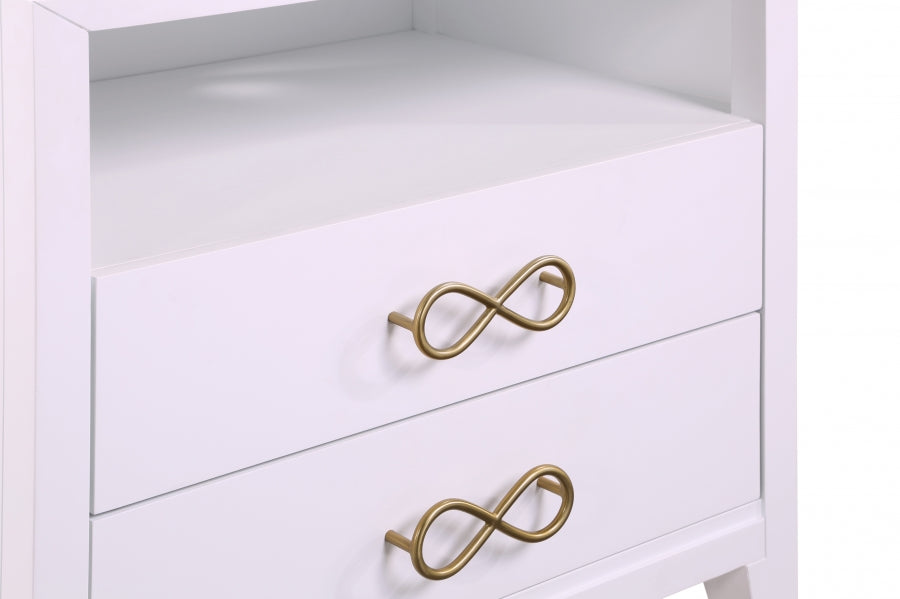 Table de chevet noeud papillon 