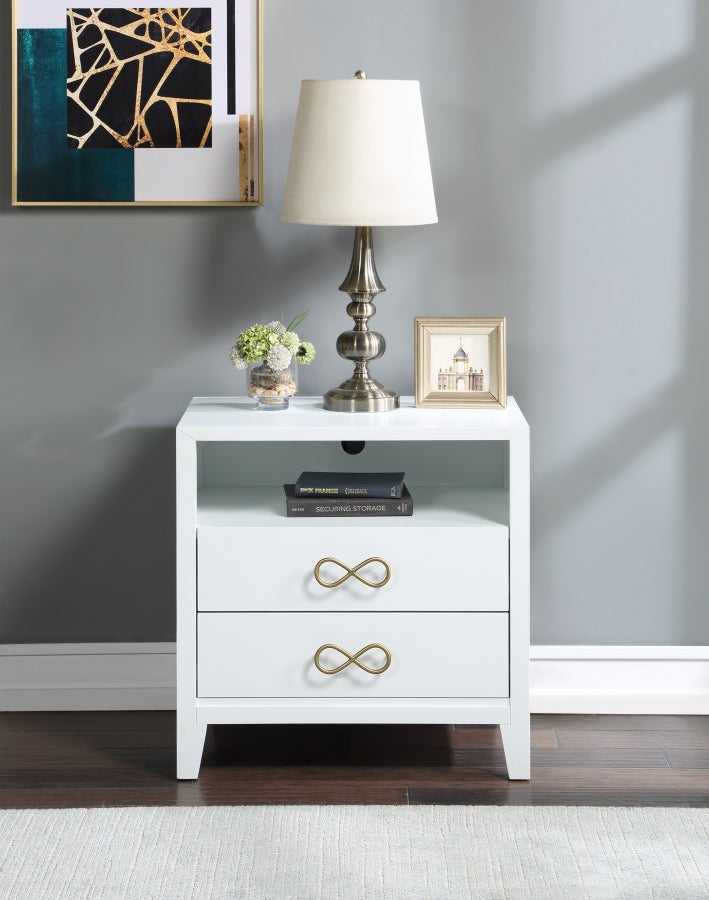 Table de chevet noeud papillon 