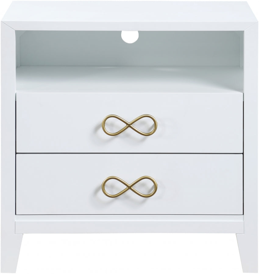 Table de chevet noeud papillon 