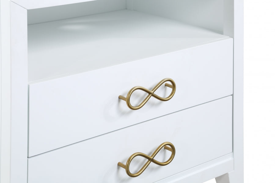 Table de chevet noeud papillon 