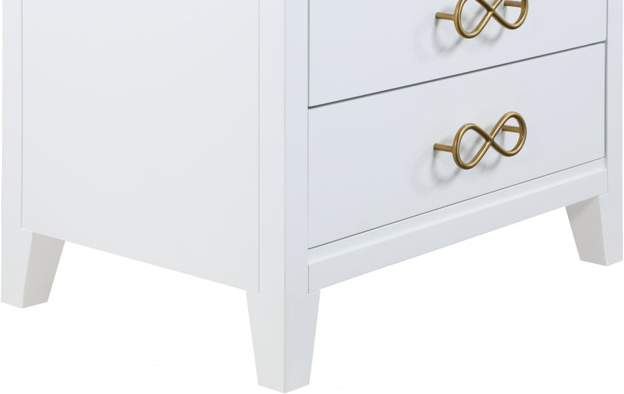 Table de chevet noeud papillon 