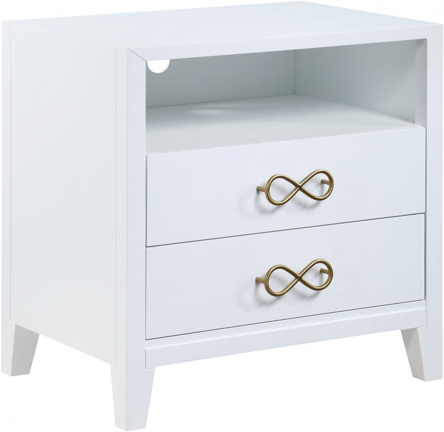 Table de chevet noeud papillon 