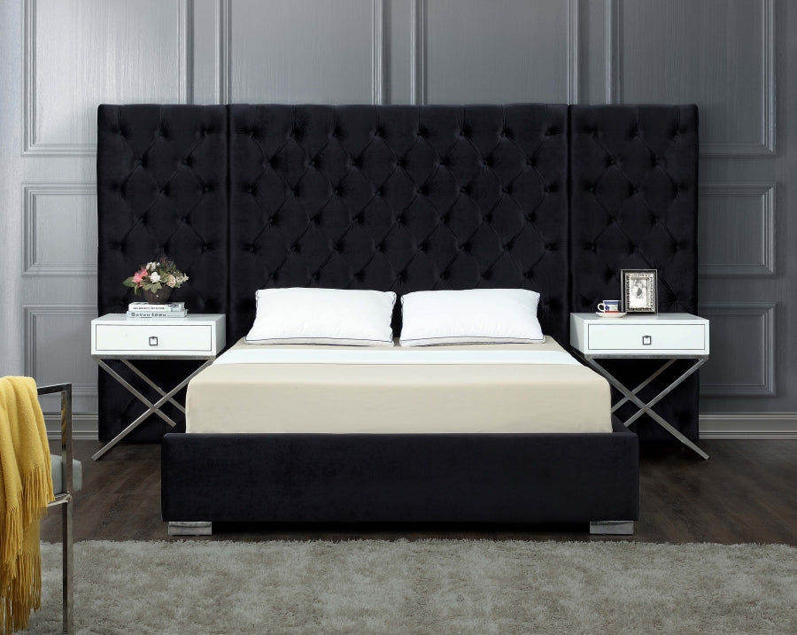 Grand lit en velours