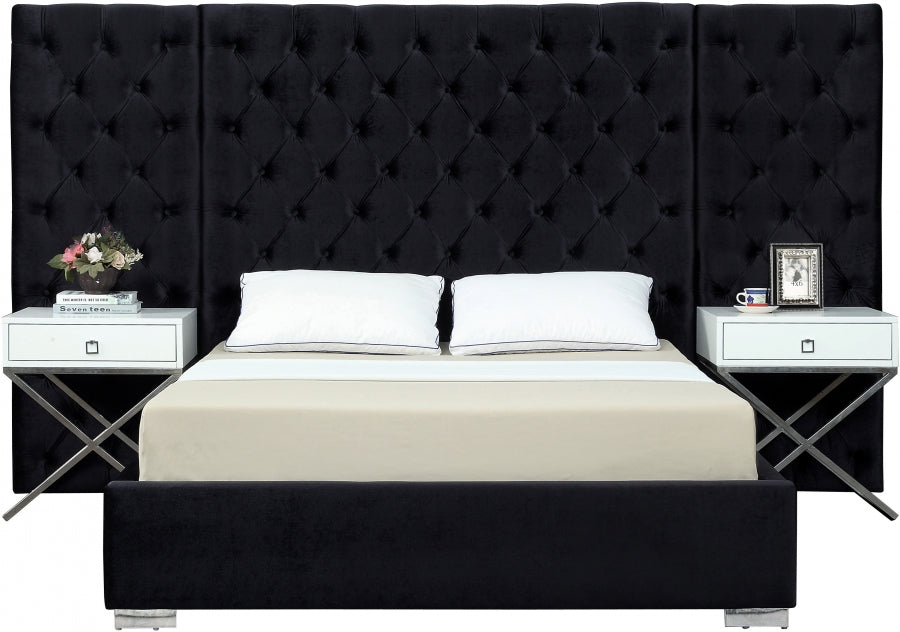 Grand lit en velours
