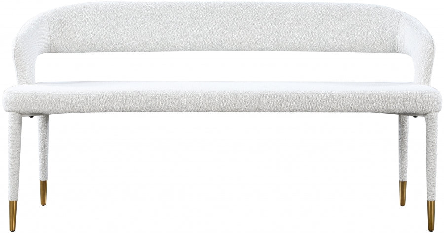 Banc en tissu bouclé Destiny