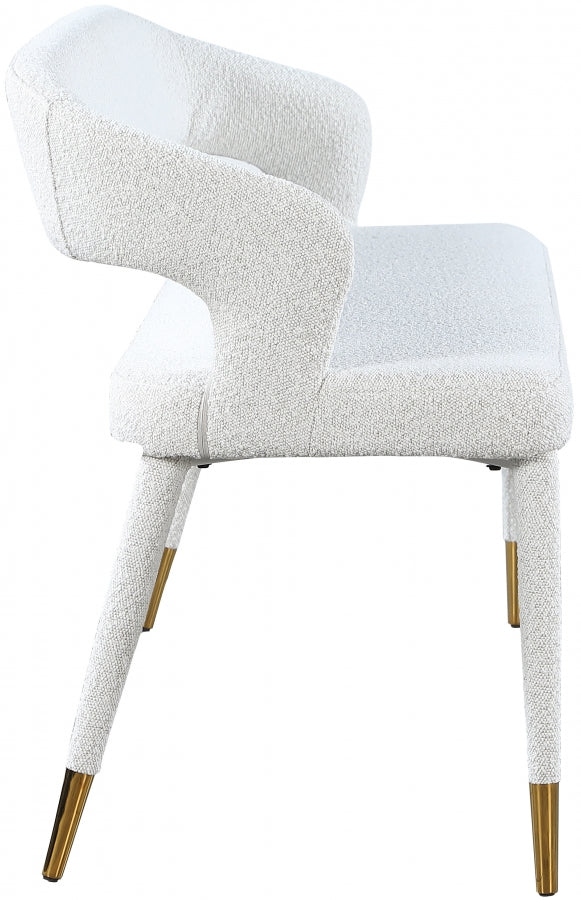 Banc en tissu bouclé Destiny