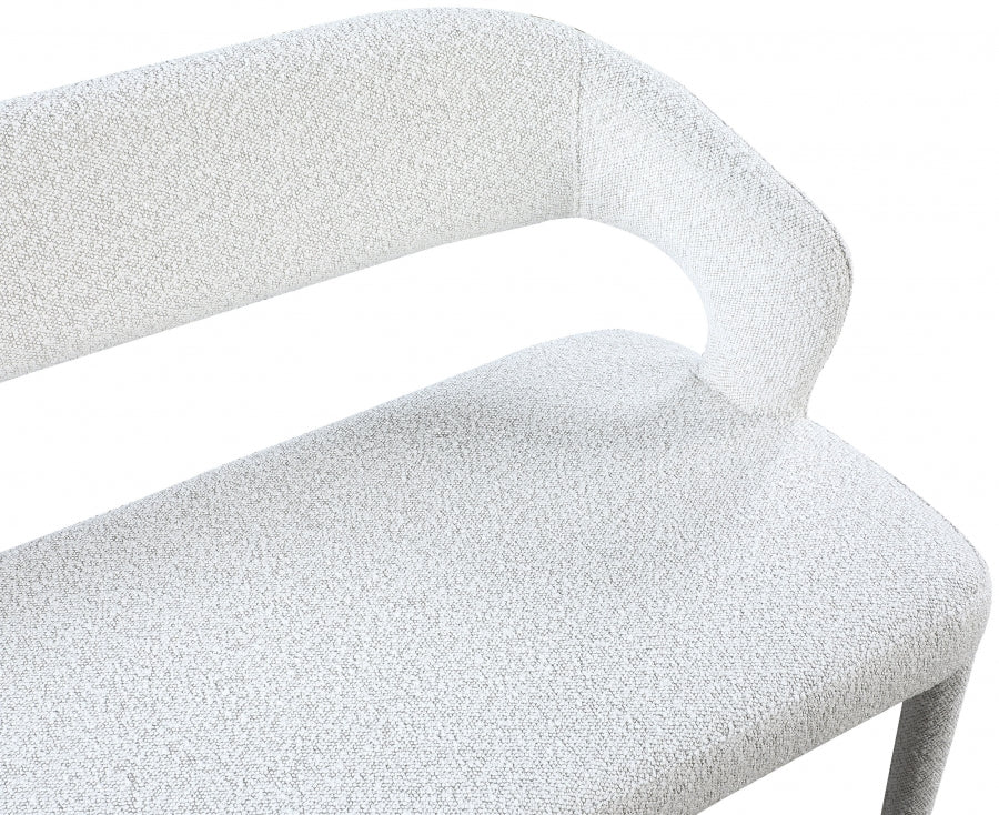 Banc en tissu bouclé Destiny