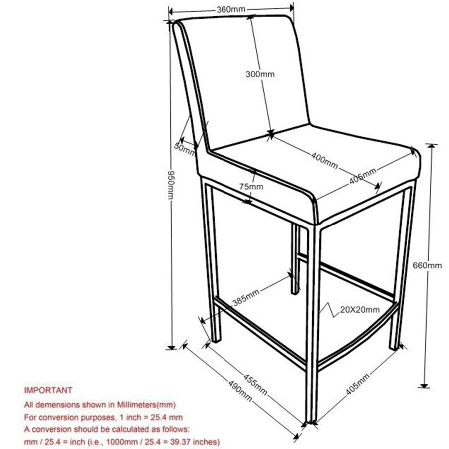 Tabouret de comptoir Diego 26'', ensemble de 2 en noir/pieds gris