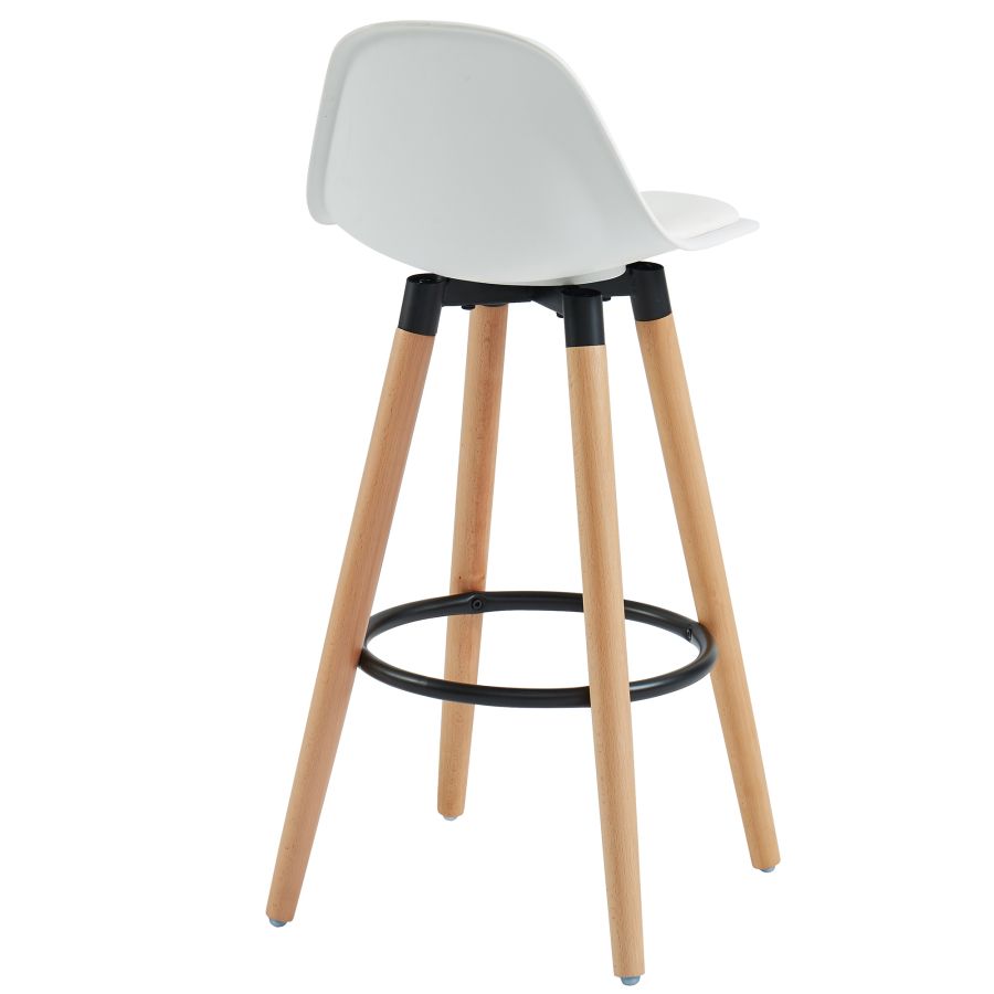 Tabouret de comptoir Diablo 26'', ensemble de 2 en blanc