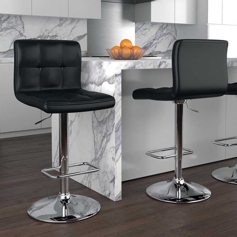 Tabouret Max Air Lift, lot de 2 en noir