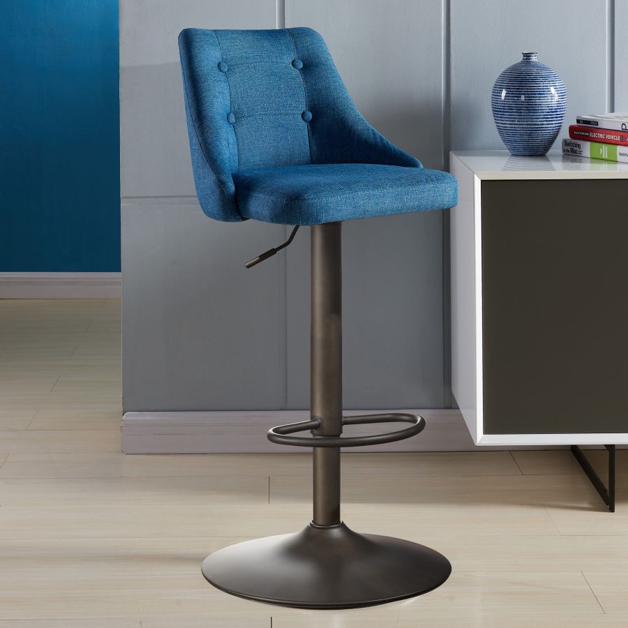 Tabouret Adyson Air Lift, lot de 2 en bleu