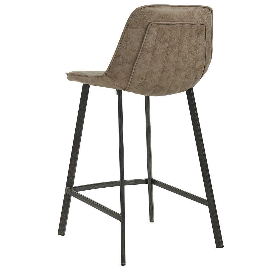 Tabouret de comptoir Buren 26'', ensemble de 2 en brun vintage