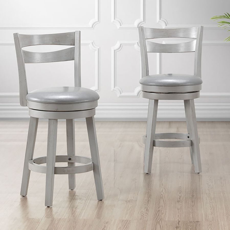 Tabouret de comptoir Harlo 26'', ensemble de 2 en gris