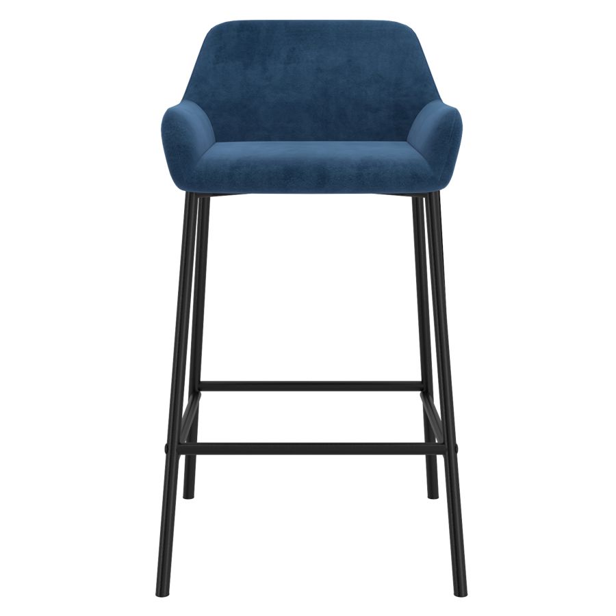 Tabouret de comptoir Baily 26'', ensemble de 2 en bleu