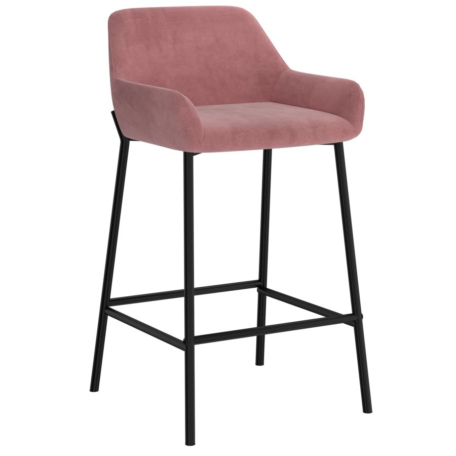 Tabouret de comptoir Baily 26'', ensemble de 2 en vieux rose