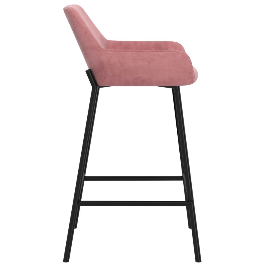 Tabouret de comptoir Baily 26'', ensemble de 2 en vieux rose