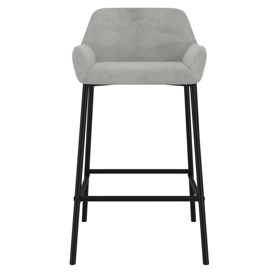 Tabouret de comptoir Baily 26'', ensemble de 2 en gris