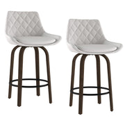 Tabouret de comptoir Kenzo 26'', ensemble de 2 en blanc