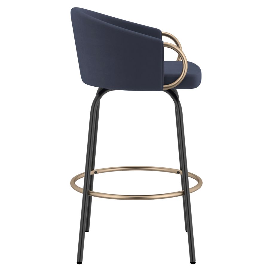 Tabouret de comptoir Lavo 26", ensemble de 2, en bleu