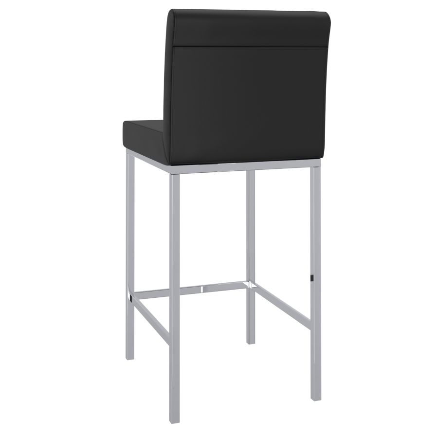 Tabouret de comptoir Porto de 26 po, ensemble de 2, en noir