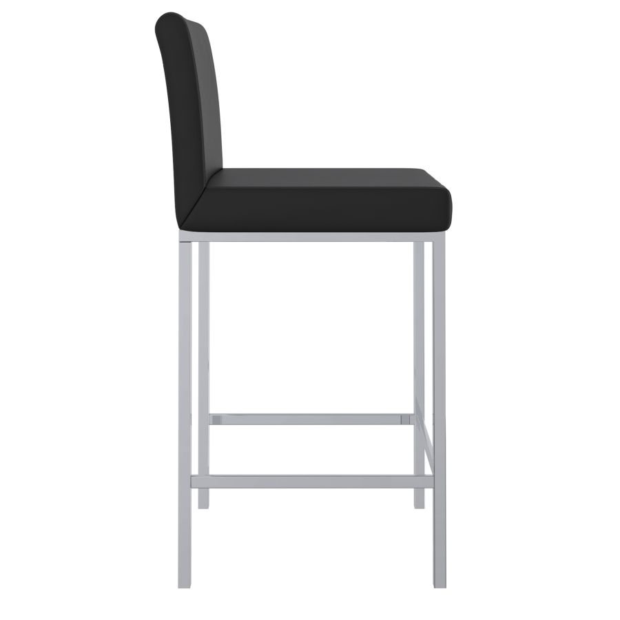 Tabouret de comptoir Porto de 26 po, ensemble de 2, en noir