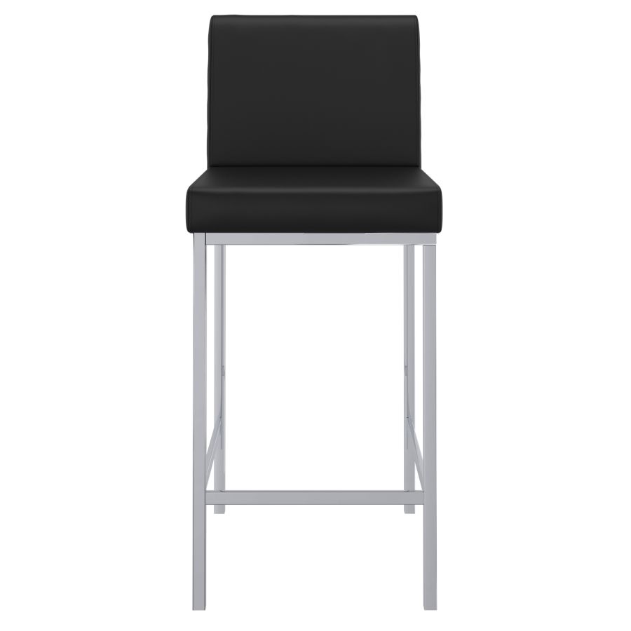 Tabouret de comptoir Porto de 26 po, ensemble de 2, en noir