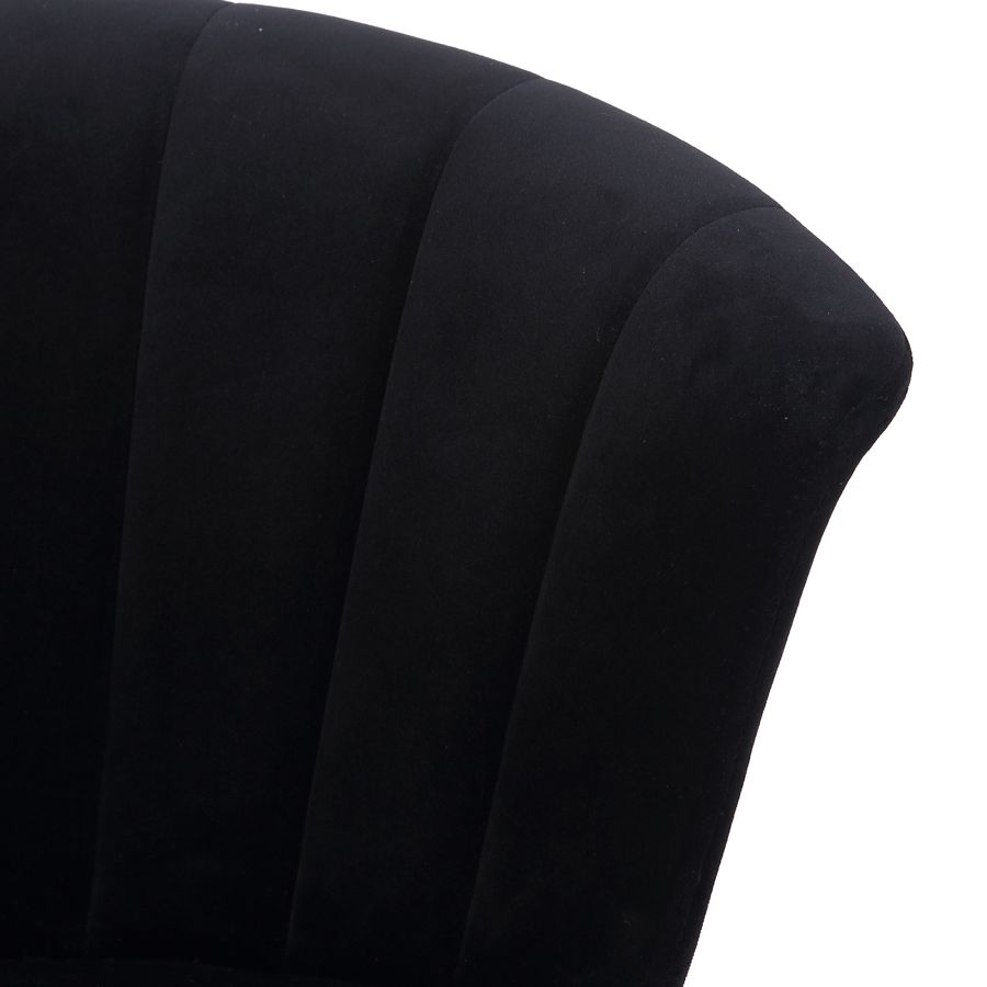 Tabouret de comptoir Tula de 26 po en noir 