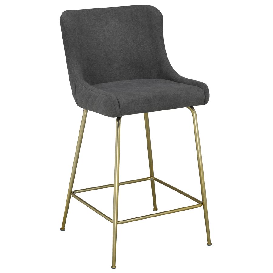 Tabouret de comptoir 26'' Giselle, ensemble de 2 en gris