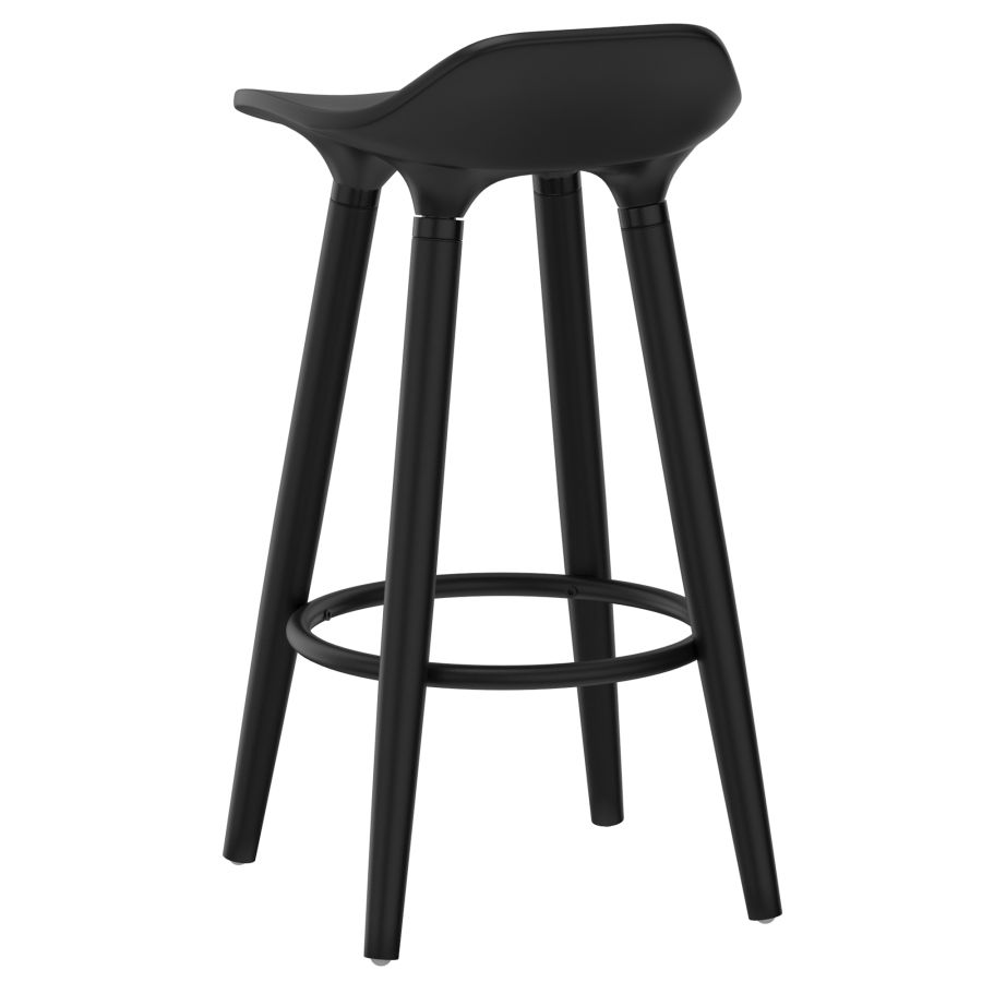 Tabouret de comptoir Trex 26'', ensemble de 2 en noir