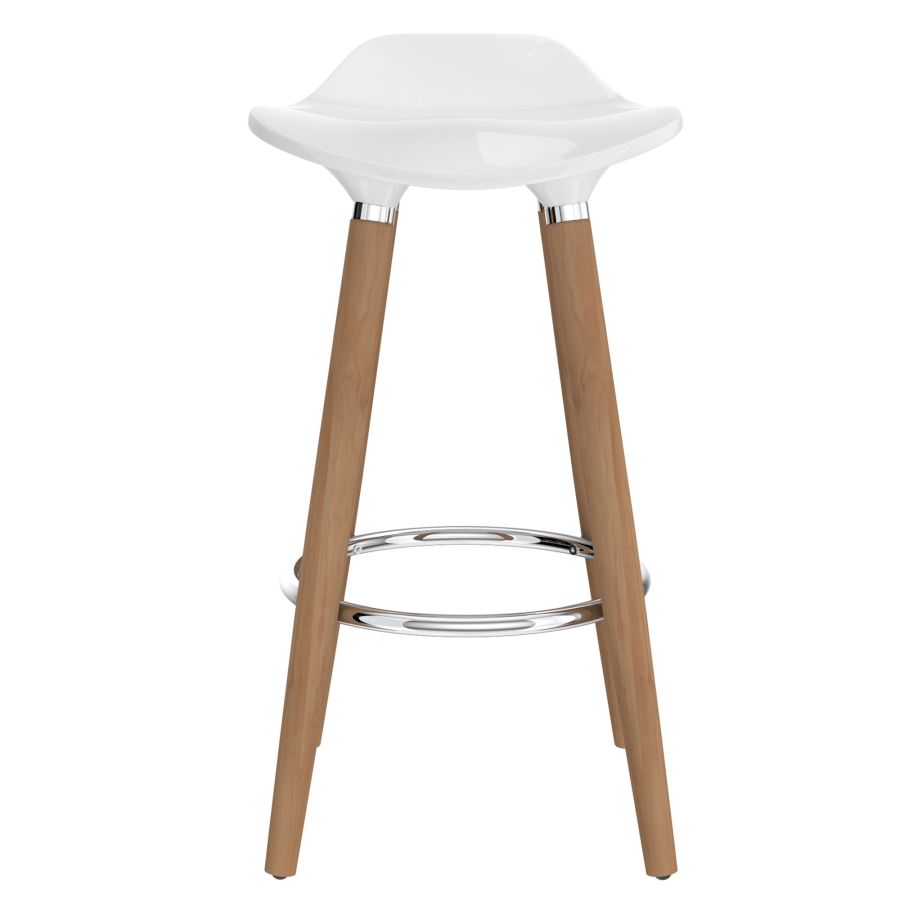 Tabouret de comptoir Trex 26'', ensemble de 2 en blanc 