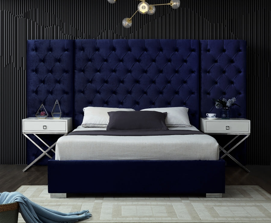 Grand lit en velours