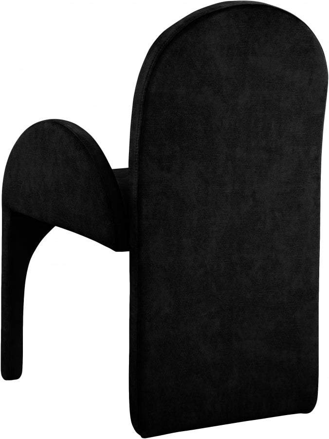 Fauteuil de salle à manger en velours d'été