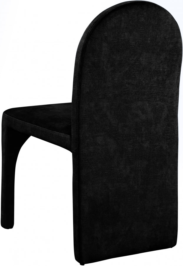 Chaise d'appoint de salle à manger en velours d'été