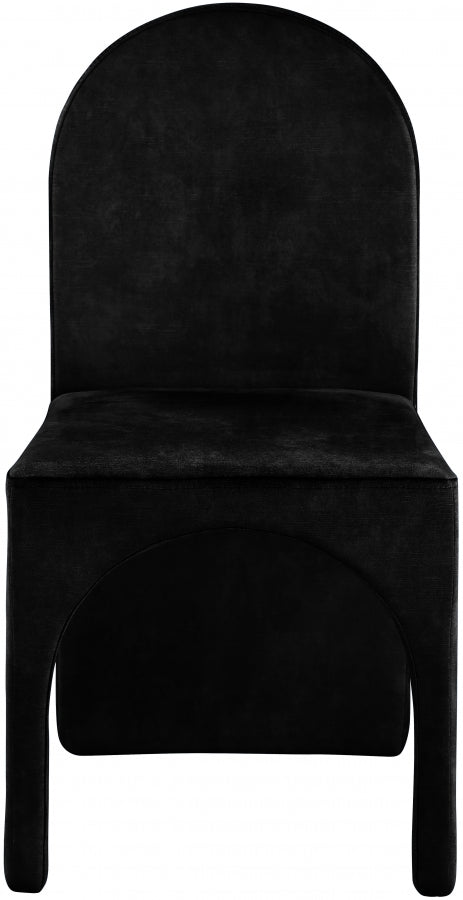 Chaise d'appoint de salle à manger en velours d'été