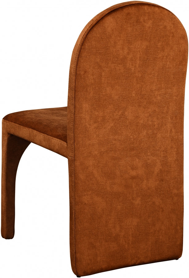 Chaise d'appoint de salle à manger en velours d'été