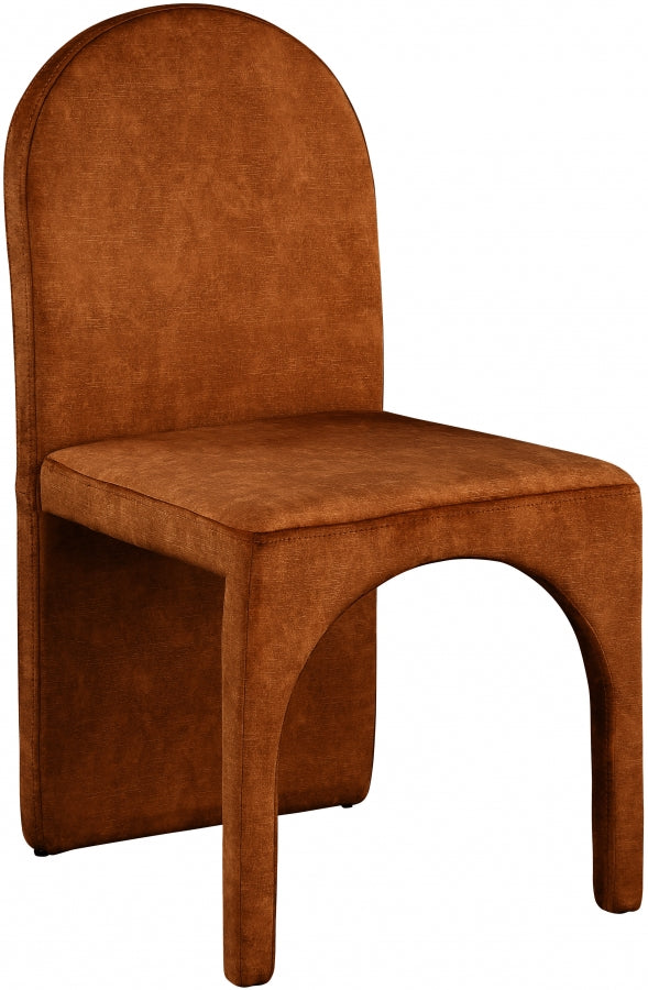 Chaise d'appoint de salle à manger en velours d'été